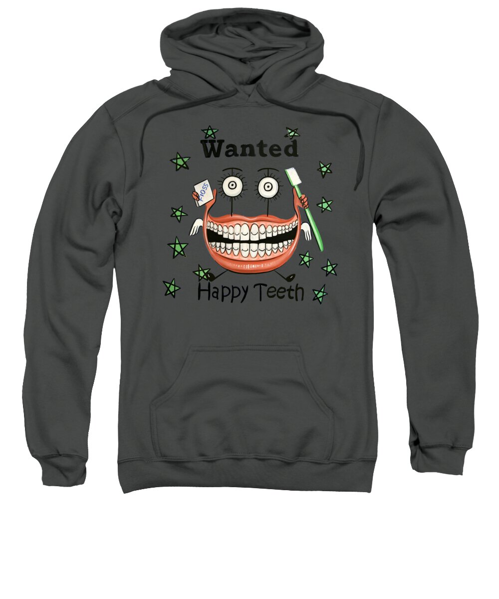 Happy Teeth T-shirt Sweatshirt featuring the painting Happy Teeth T-Shirt by Anthony Falbo