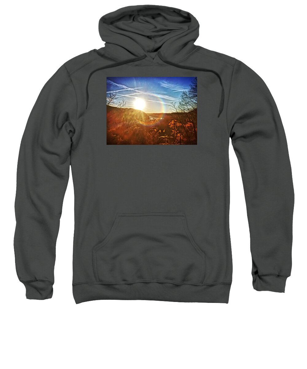 Sunset Sweatshirt featuring the photograph Harpers Ferry Sunset by Chris Montcalmo