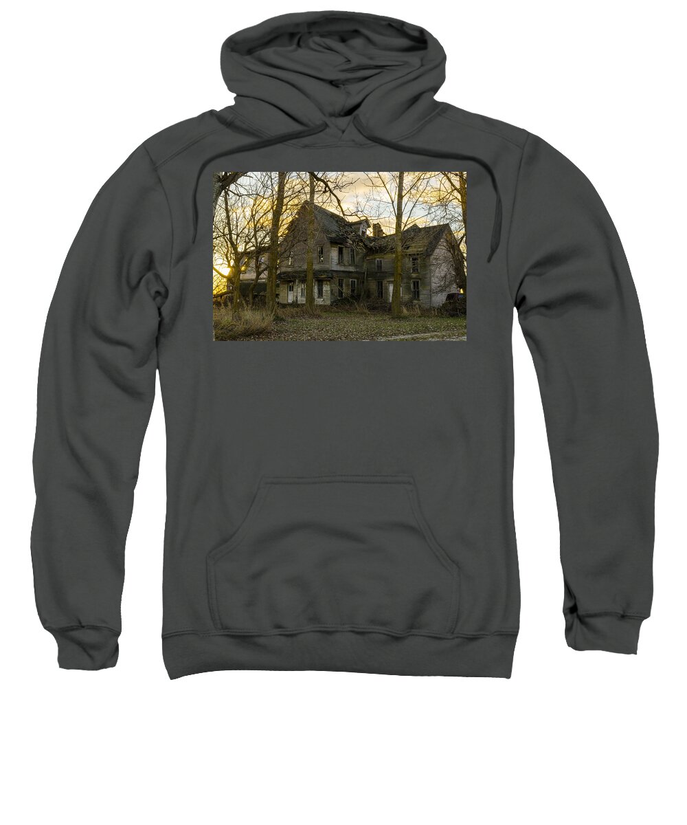 Haunted House Sweatshirt featuring the photograph Haunted Ruin by Steve L'Italien