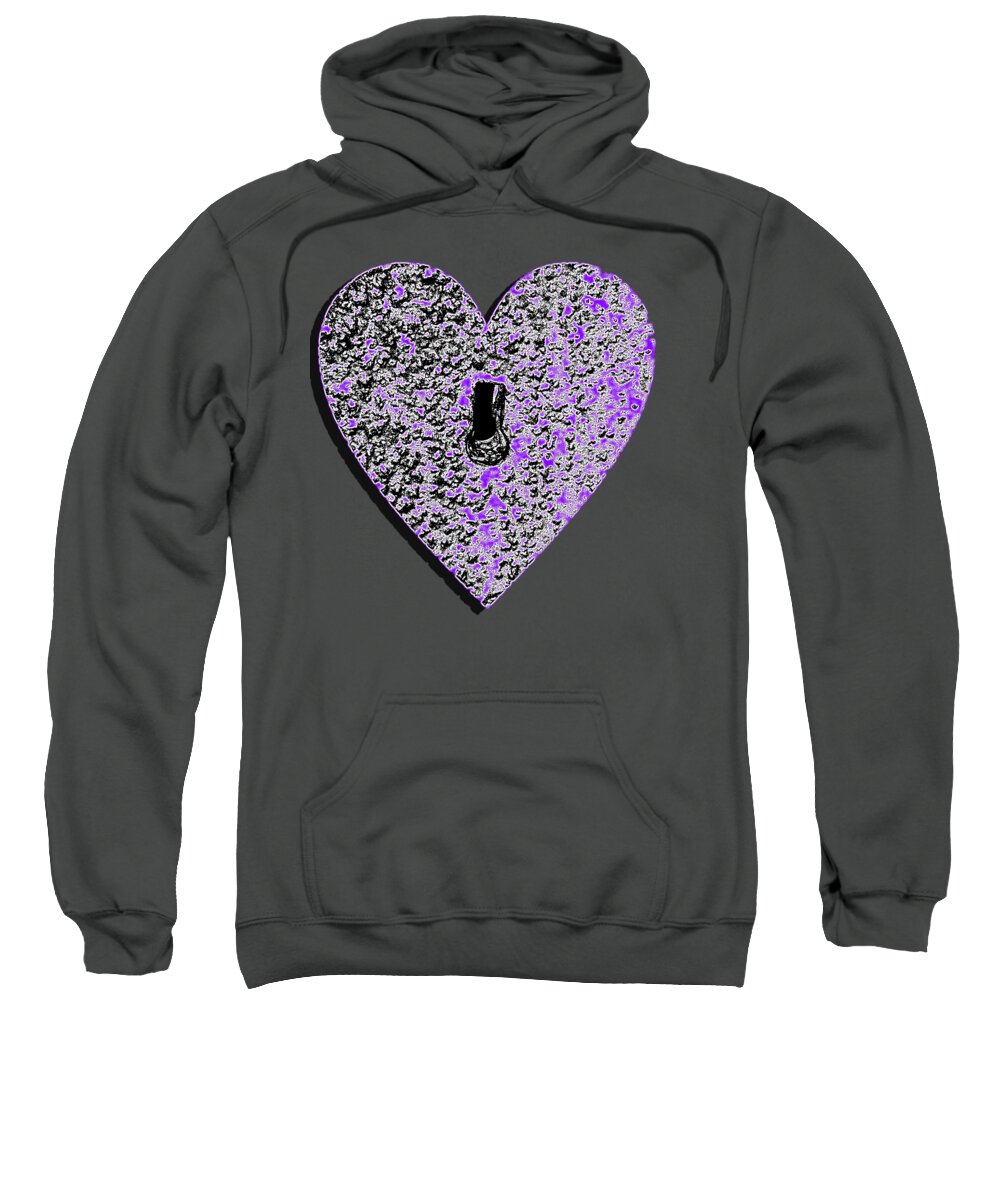 Heart Shaped Lock Purple .png Sweatshirt