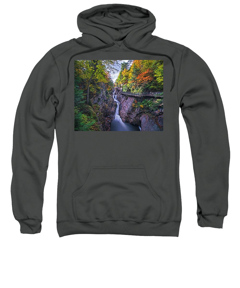 High.falls.adirondacks Sweatshirt featuring the photograph High Falls Gorge Wilmington NY New York by Toby McGuire