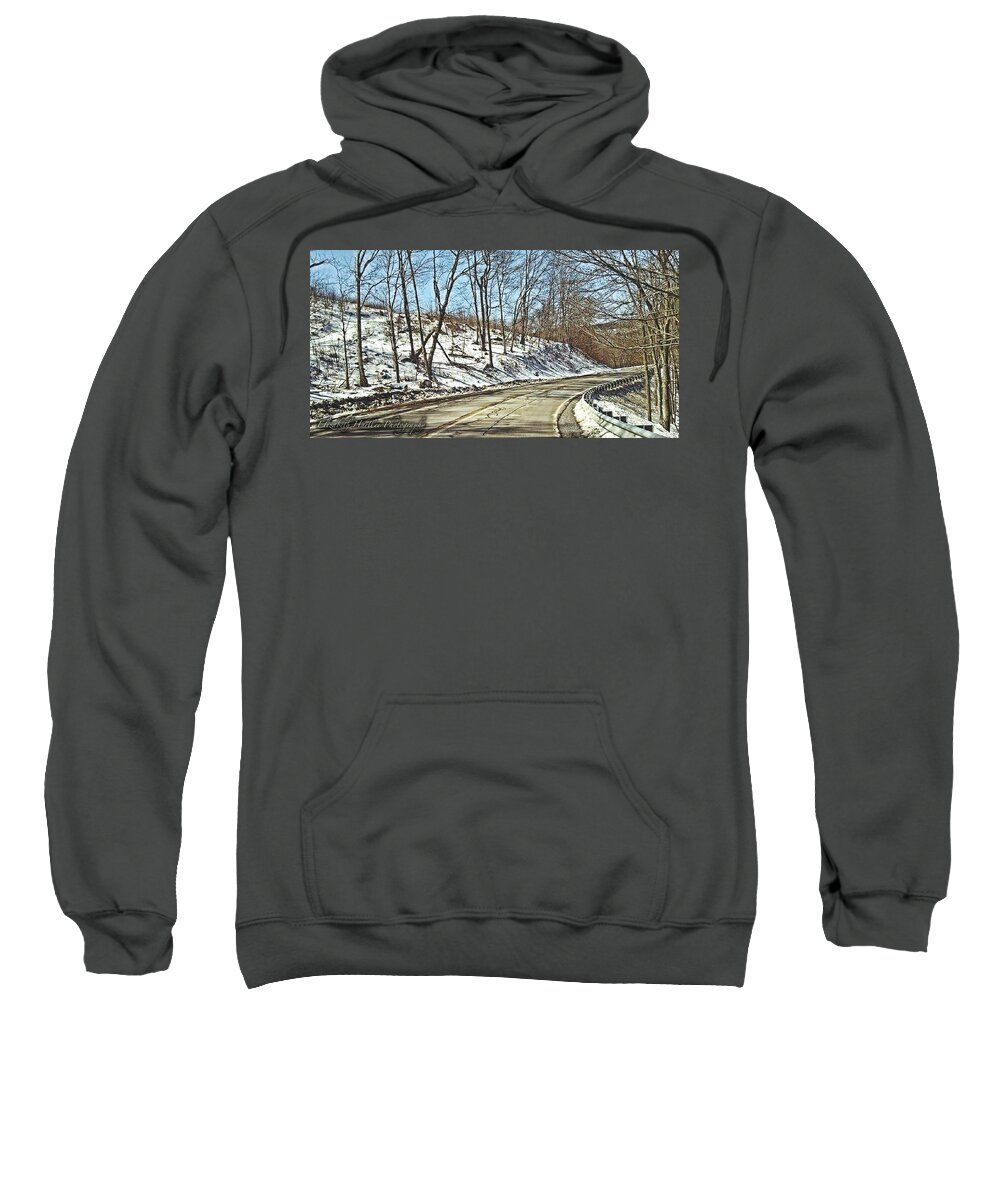  Sweatshirt featuring the photograph High Road by Elizabeth Harllee