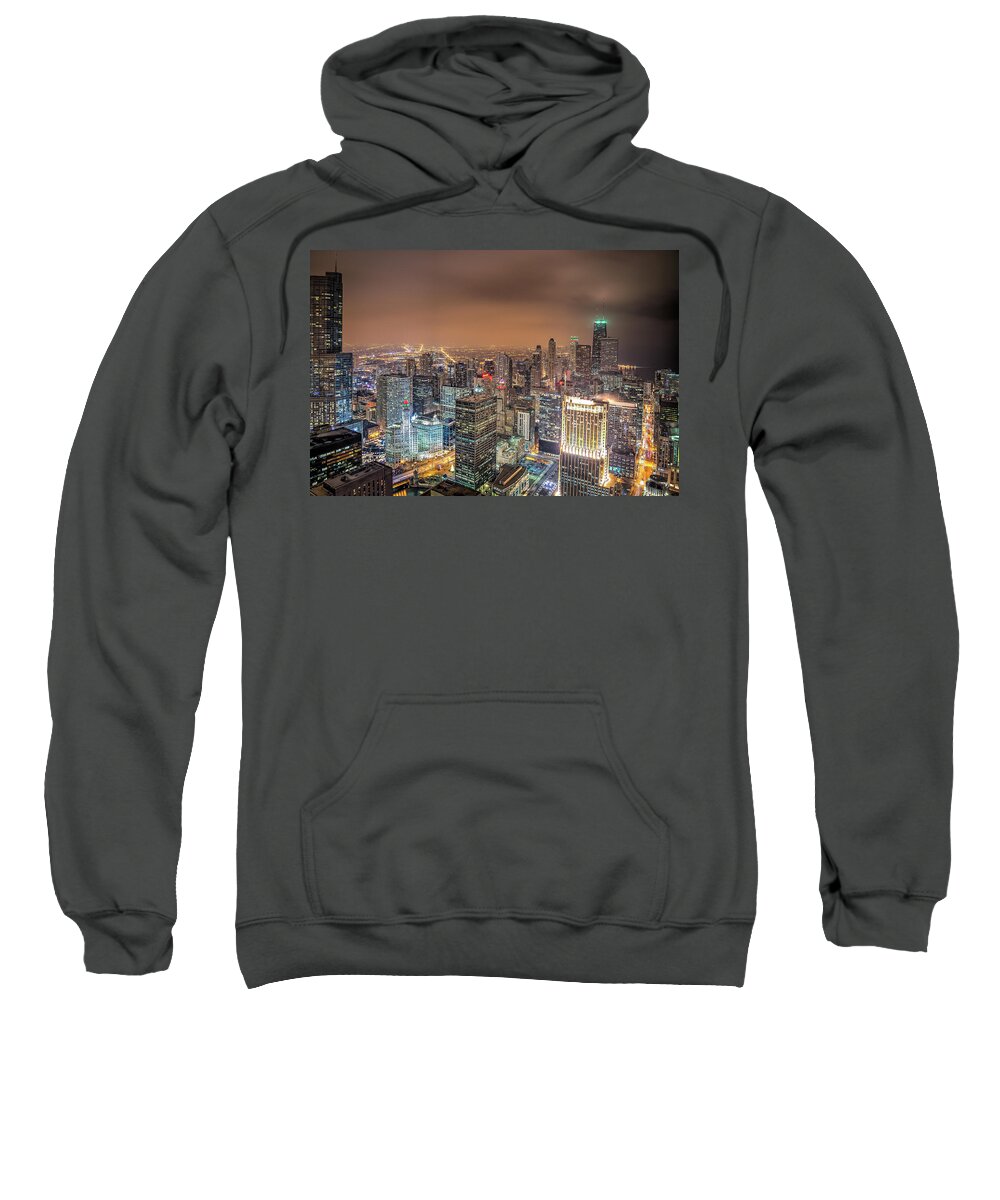 Chicago Sweatshirt featuring the photograph Holiday in the City by Raf Winterpacht