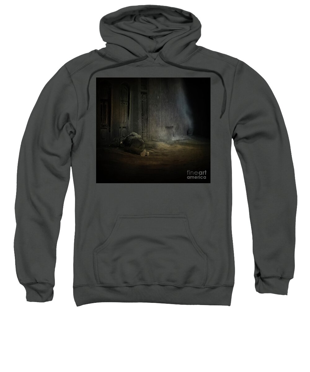 Homeless Sweatshirt featuring the digital art Invisible by Jim Hatch