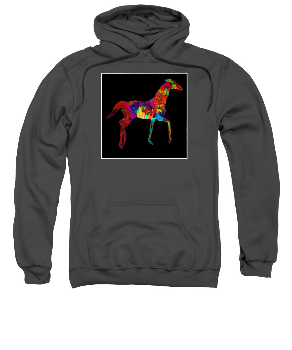 Horse Sweatshirt featuring the photograph Horse by James Bethanis