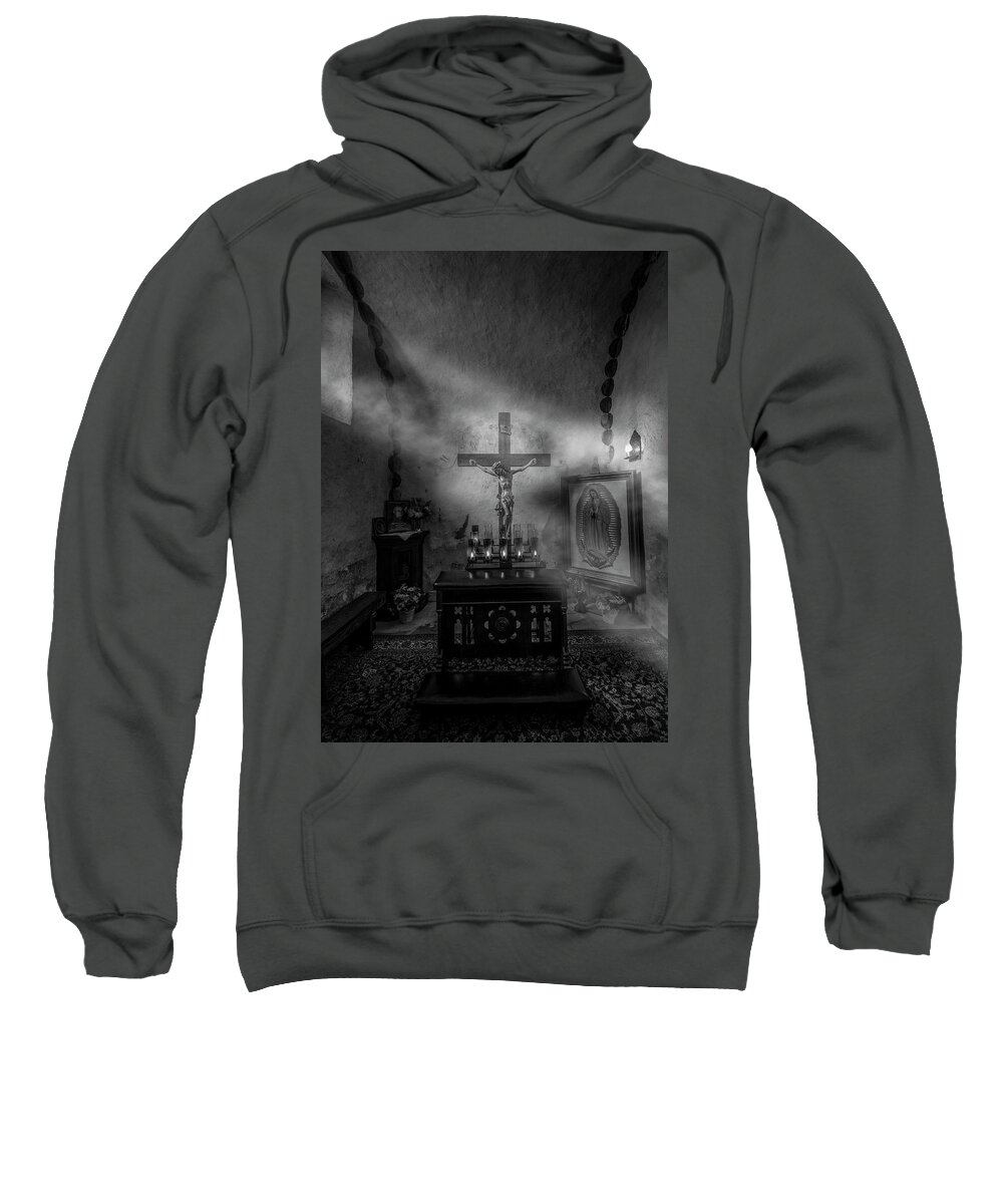 Jesus Sweatshirt featuring the photograph I Am The Light of the World by David Morefield