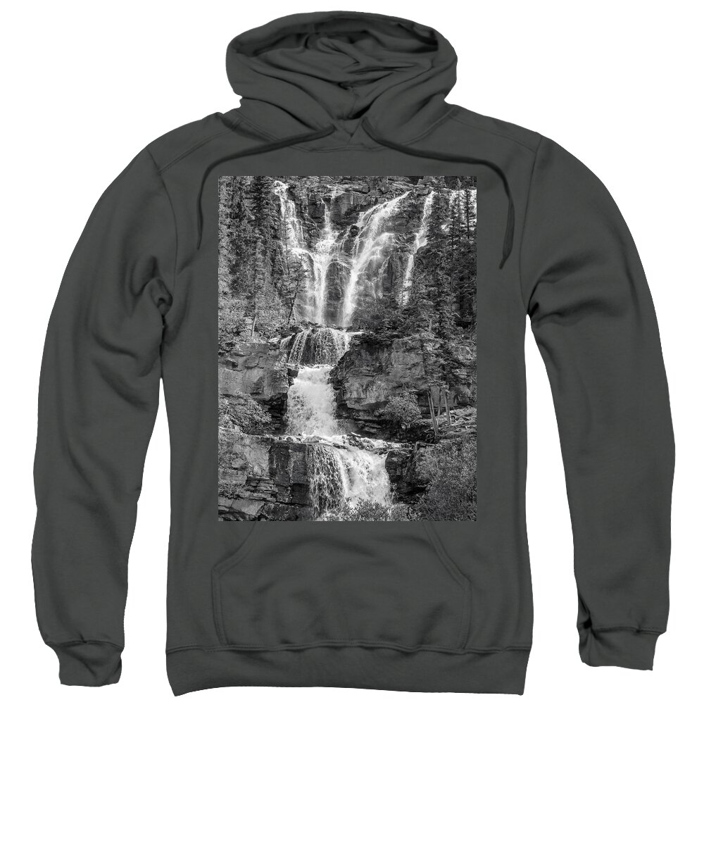 5dii Sweatshirt featuring the photograph Icefields Waterfall by Mark Mille