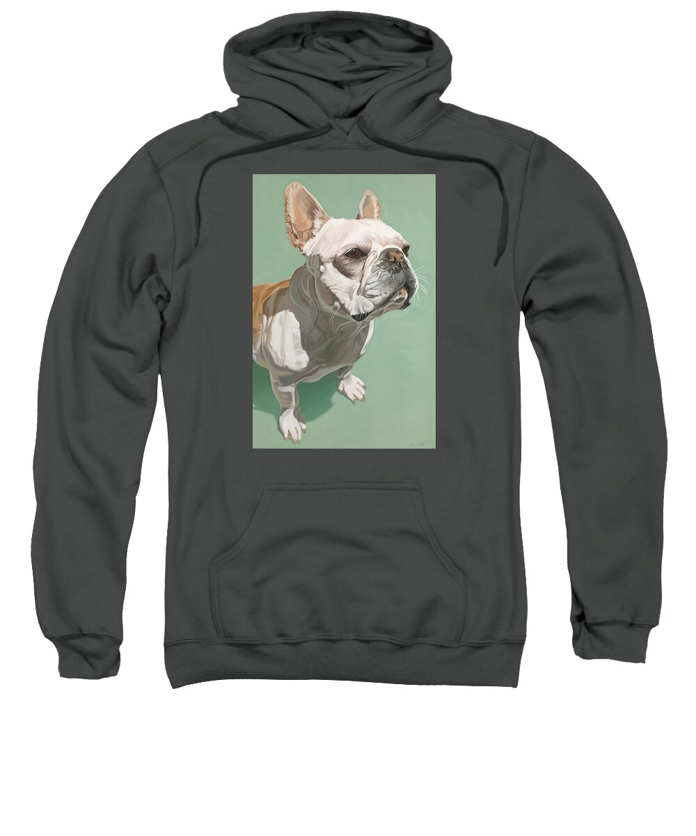 Dog Sweatshirt featuring the painting Ignatius by Nathan Rhoads