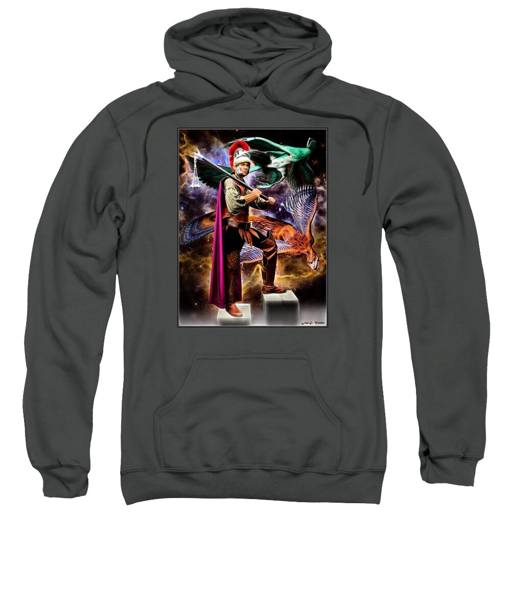 Fantasy Sweatshirt featuring the painting In An Alternate Reality by Jon Volden