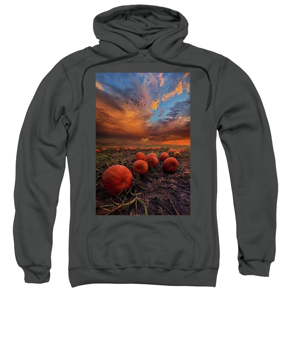 Summer Sweatshirt featuring the photograph In Search Of The Great Pumpkin by Phil Koch