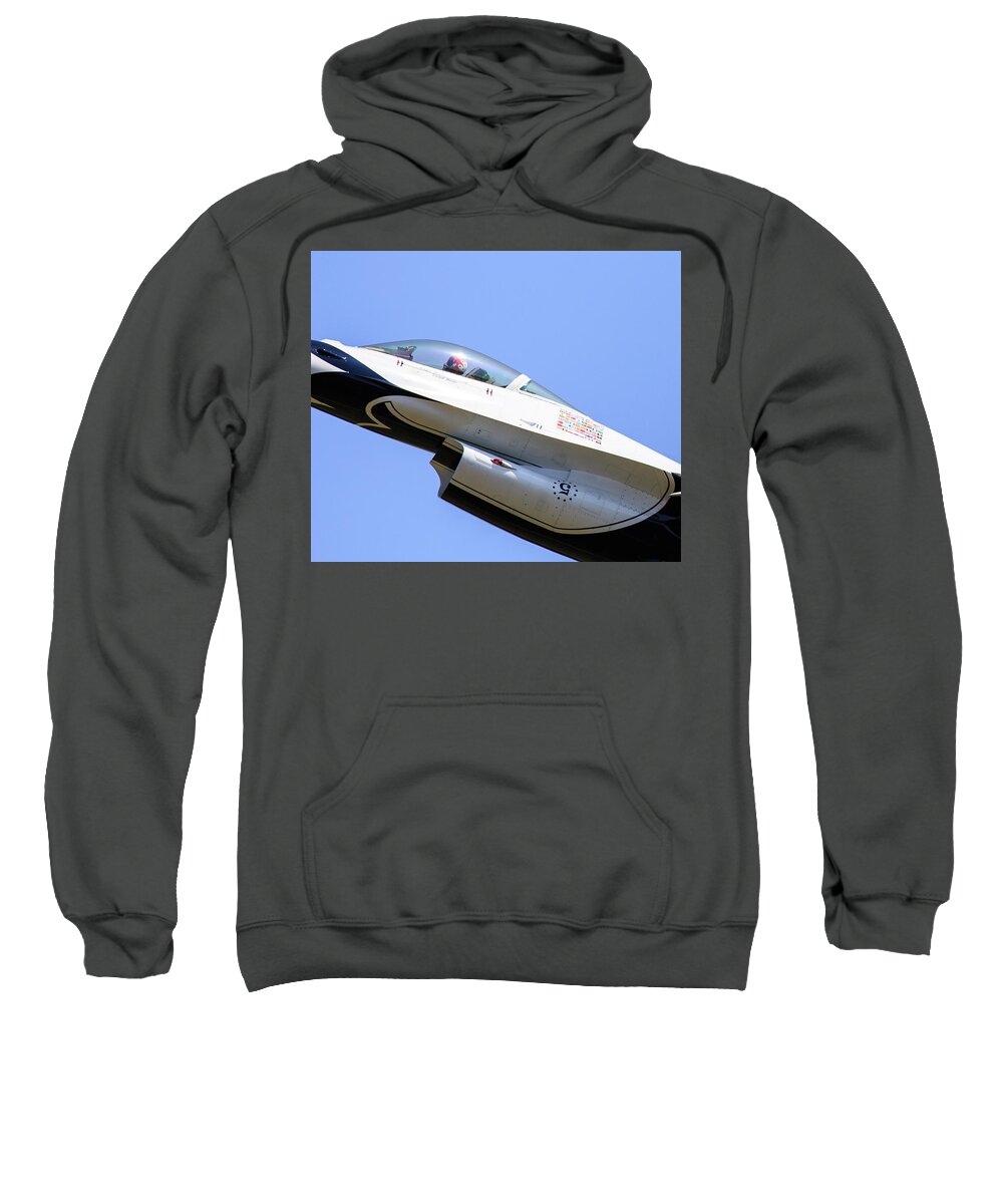 Air Show Sweatshirt featuring the photograph In the Cockpit by Charles Hite