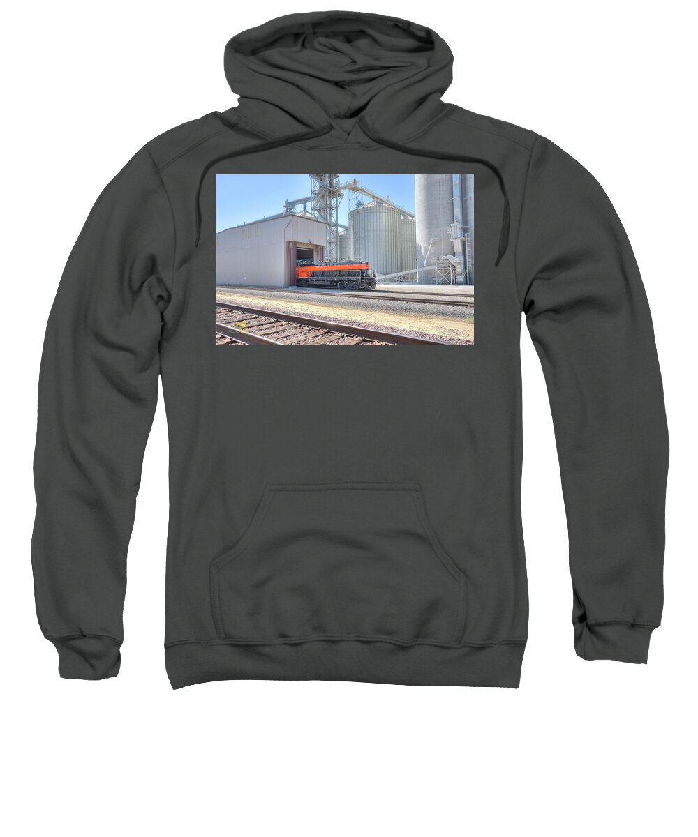 5405 Sweatshirt featuring the photograph Industrial Switcher 5405 by Jim Thompson
