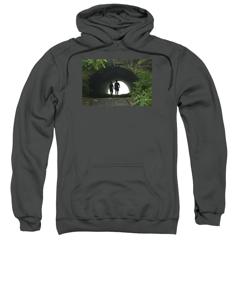 Mystery Sweatshirt featuring the photograph Into the light by Brian Green