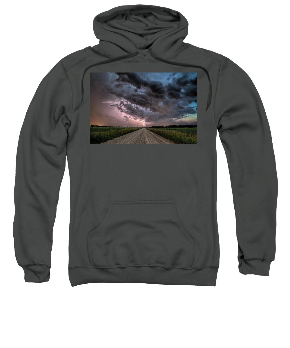 Storm Sweatshirt featuring the photograph Into the Storm by John Crothers