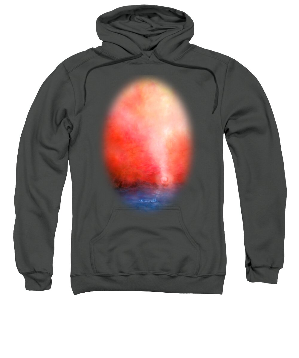 Abstract Sweatshirt featuring the painting Sacred Descent by Korrine Holt