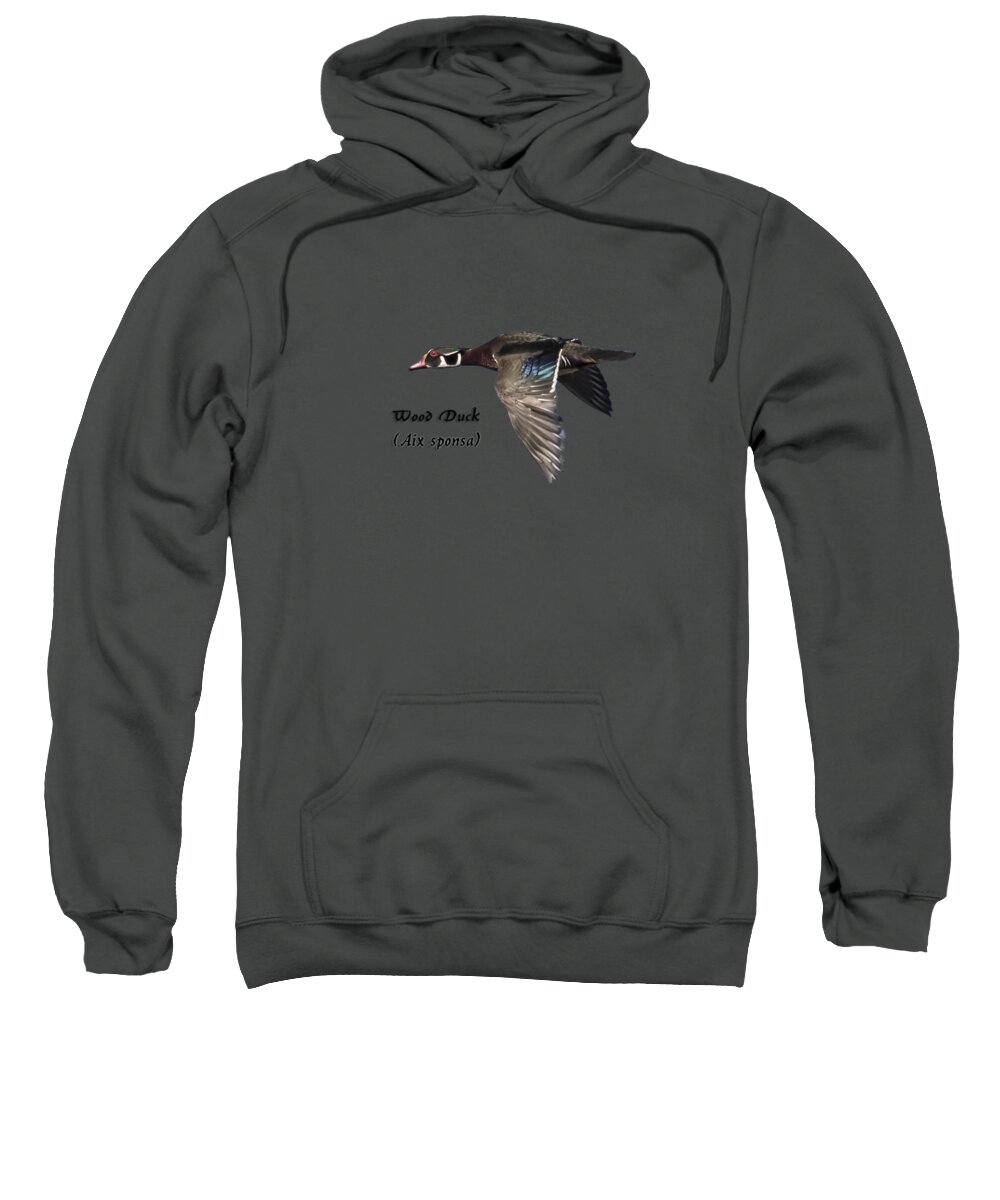 Wood Duck Sweatshirt featuring the photograph Isolated Wood Duck 2017-1 by Thomas Young