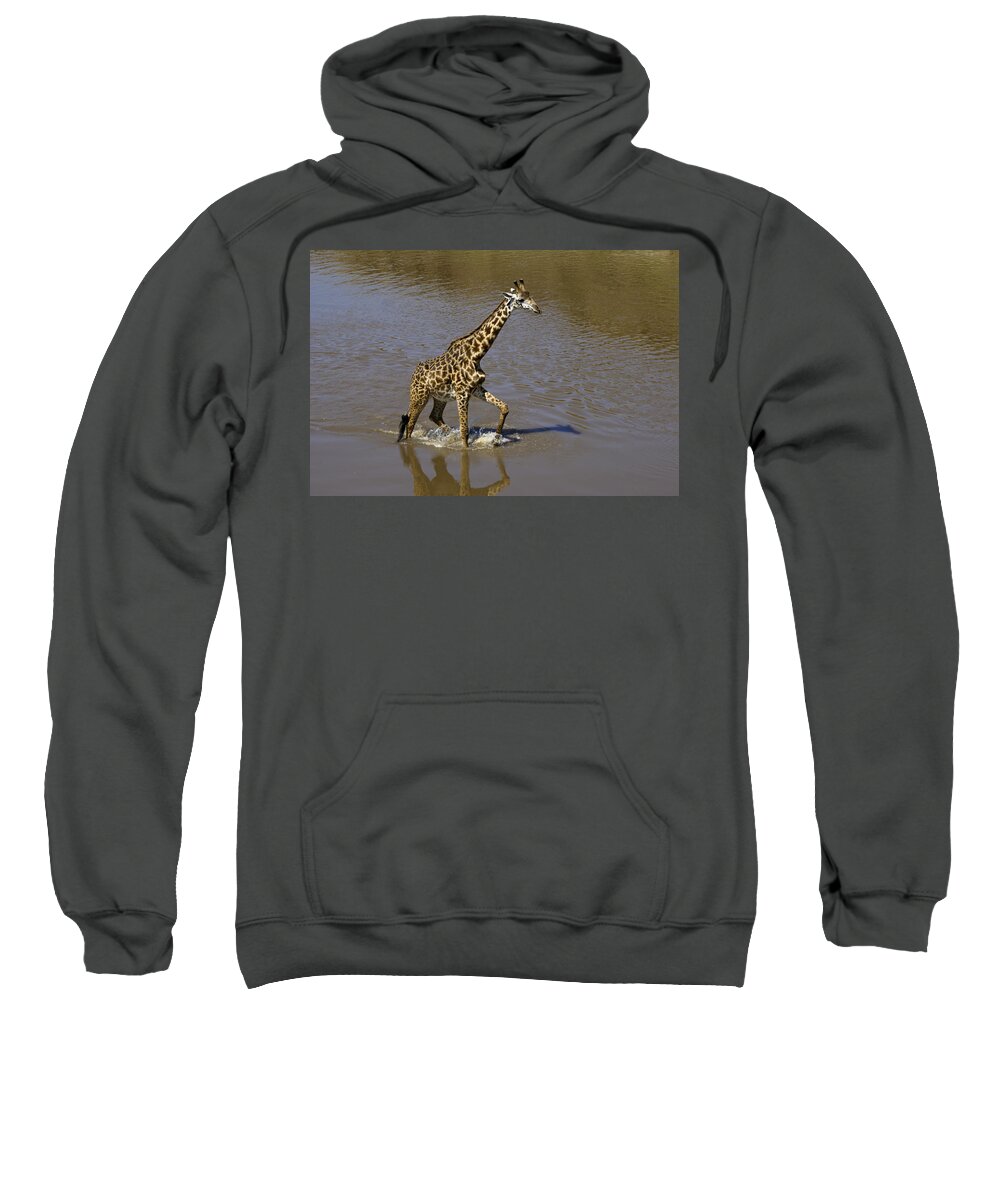 Africa Sweatshirt featuring the photograph It's Only Ankle Deep by Michele Burgess