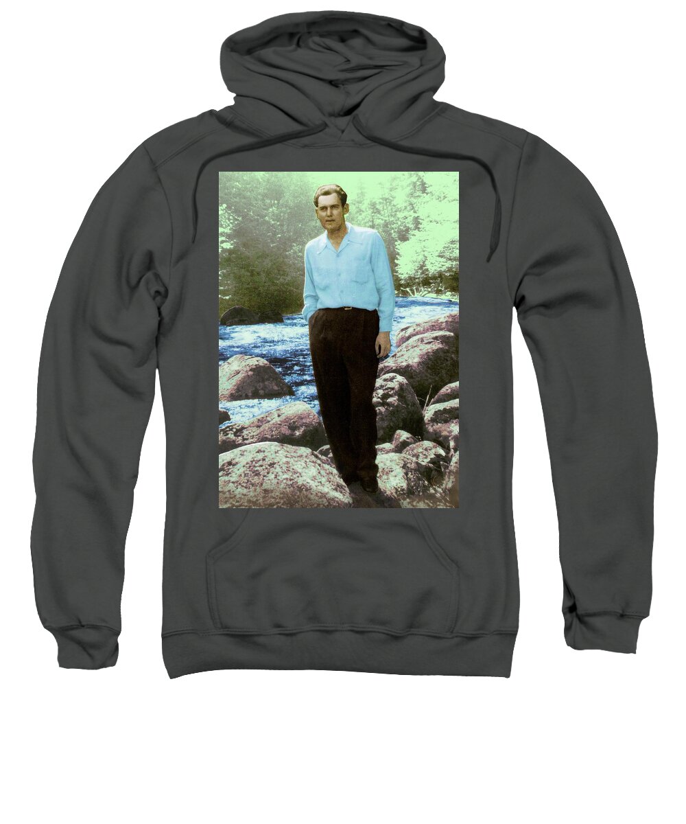 Victor Shelley Sweatshirt featuring the digital art James Mack Gurr by Victor Shelley