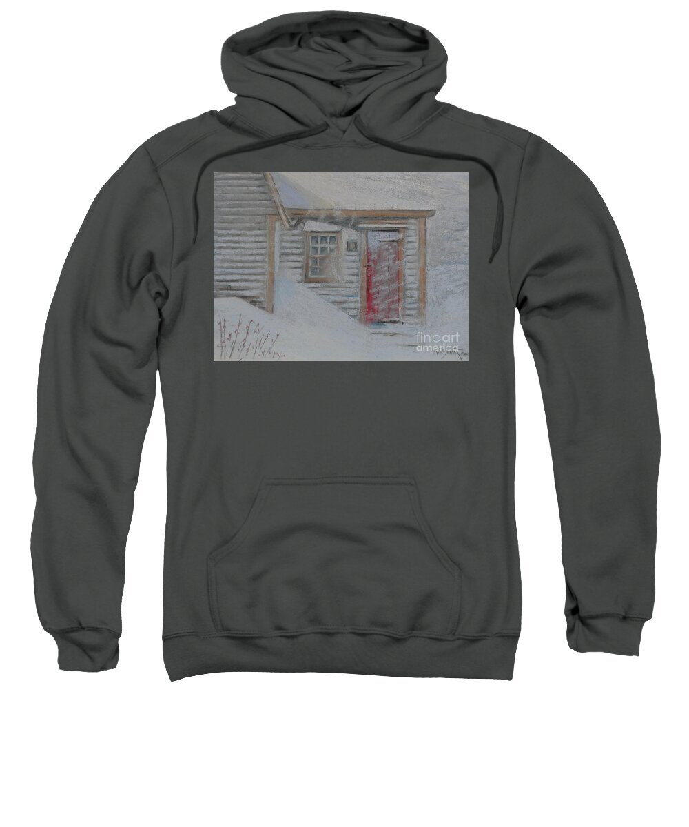 Pastels Sweatshirt featuring the photograph Jeremiah Calkin House by Rae Smith PAC