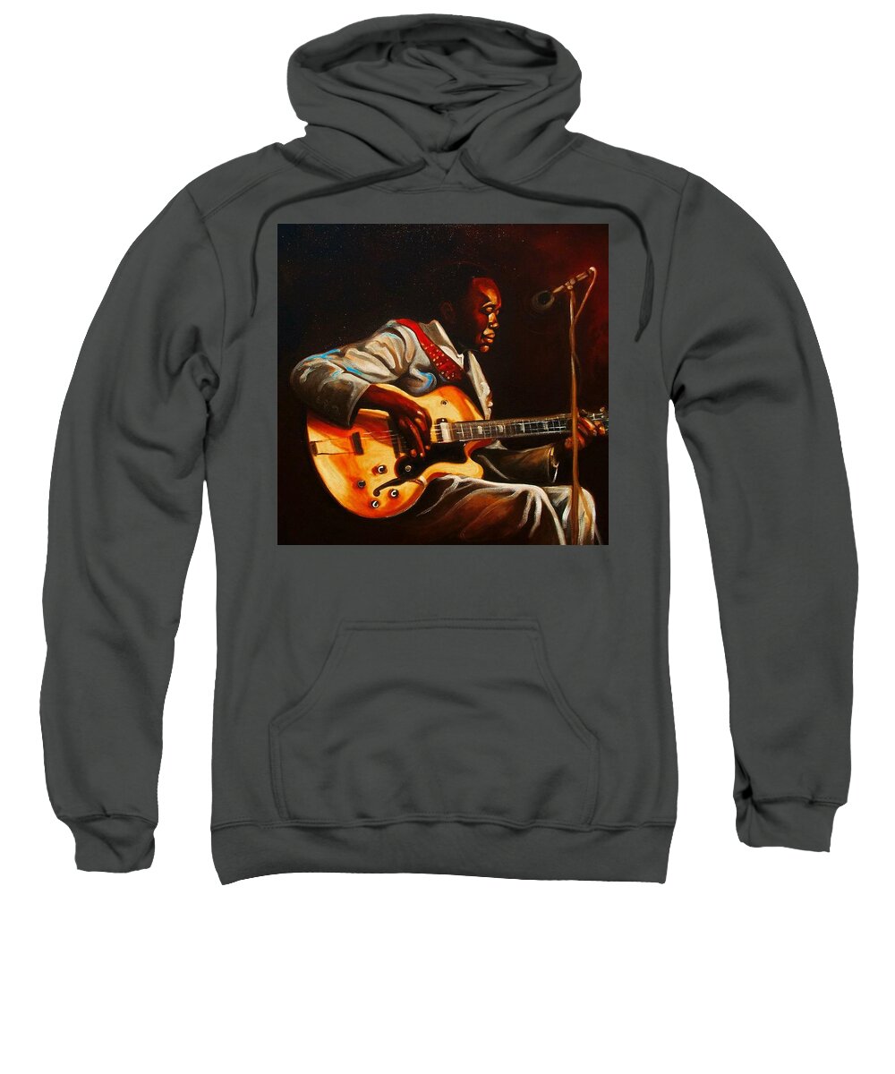 Emery Franklin Sweatshirt featuring the painting John Lee by Emery Franklin