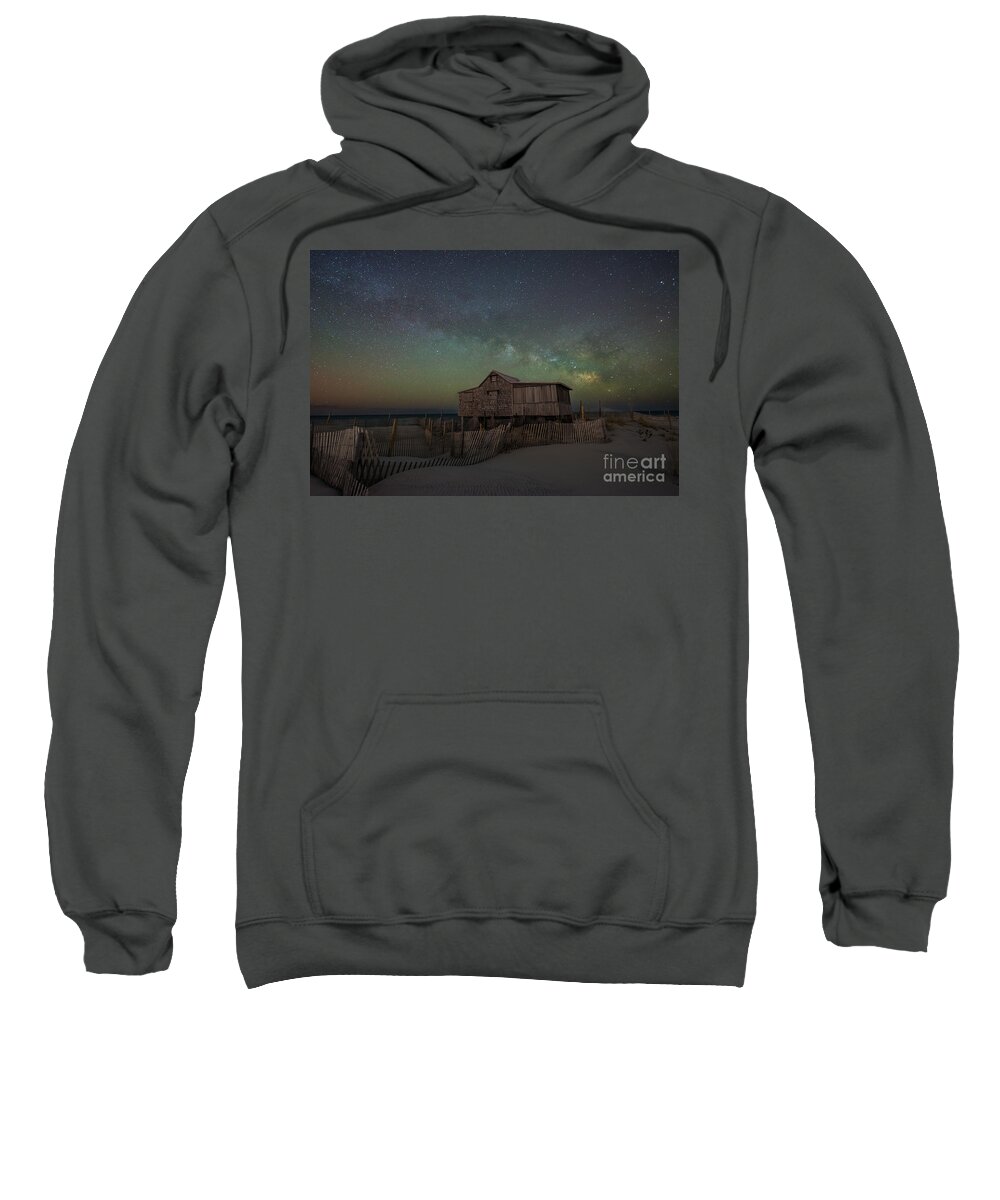 Judge's Shack Sweatshirt featuring the photograph Judge's Shack Milky Way by Michael Ver Sprill