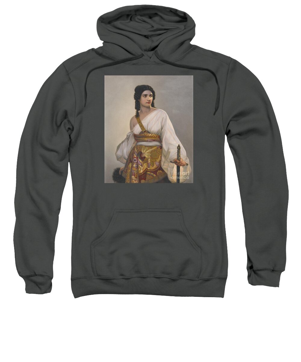 Judith Sweatshirt featuring the painting Judith by MotionAge Designs