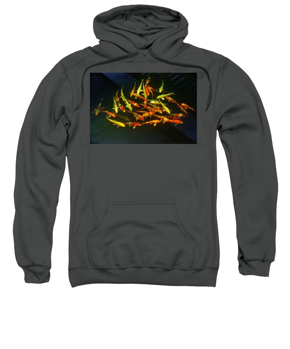 Kcsd Sweatshirt featuring the photograph KCSD Koi 6 2016 by Phyllis Spoor
