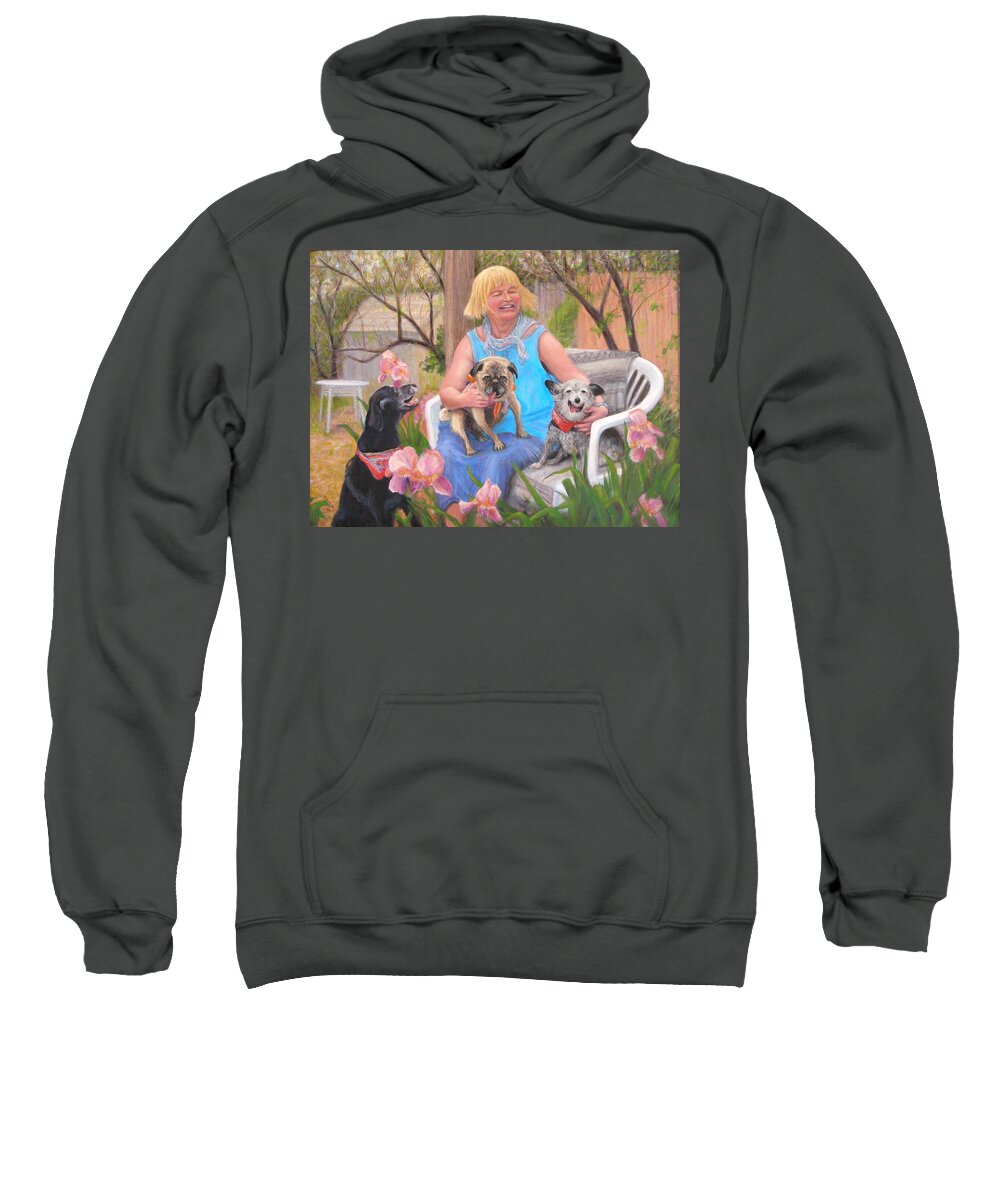 Realism Sweatshirt featuring the painting Kindred Spirits by Donelli DiMaria