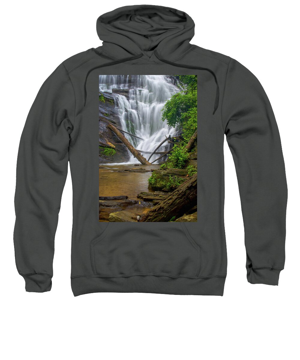 King Creek Falls Sweatshirt featuring the photograph King Creek Falls by Robert J Wagner