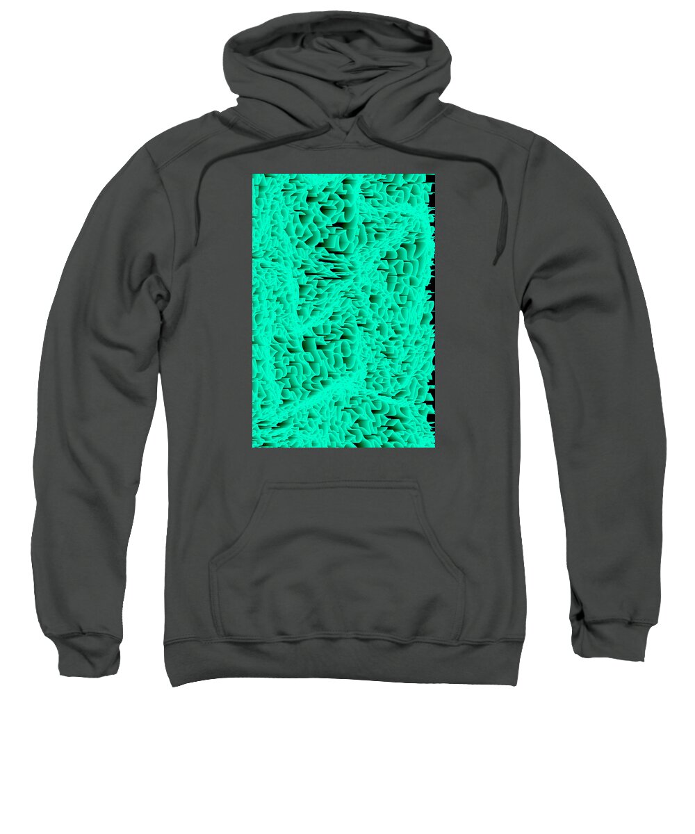 Rithmart Abstract Digital Computer Generated Organic Random Iterative Recursive 1000wx1500h 150 204 255 2wx3h Algorithm Appearance Applied Background Black Blue Color Combination Determined Dimensional Direction Drawing Drawn Giving Green Image Images Line Lines Made One Pixels Random Randomly Red Scale Series Shading Shape Single Three Values Sweatshirt featuring the digital art L3-104-0-255-204-2x3-1000x1500 by Gareth Lewis