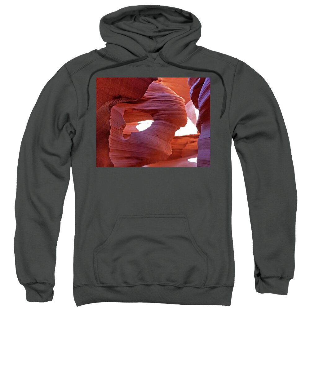 Sandstone Sweatshirt featuring the photograph Lady in the Wind by Suzanne Stout