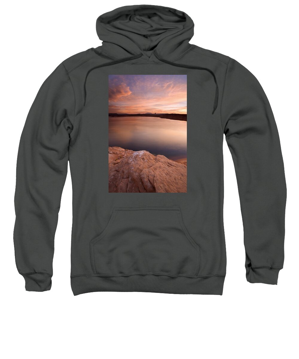 Lake Powell Sweatshirt featuring the photograph Lake Powell Dawn by Michael Dawson