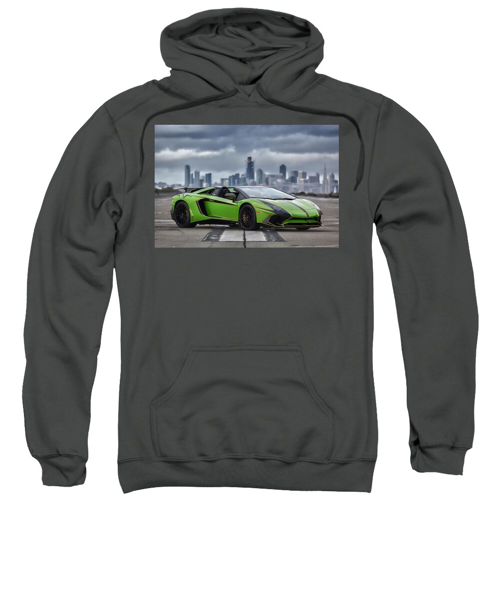 Lamborghini Sweatshirt featuring the photograph #Lamborghini #AventadorSV #SuperVeloce #Roadster #Print by ItzKirb Photography