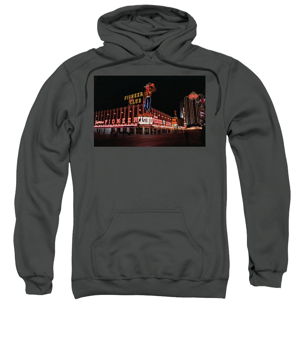 America Sweatshirt featuring the photograph Las Vegas 1983 #1 by Frank Romeo