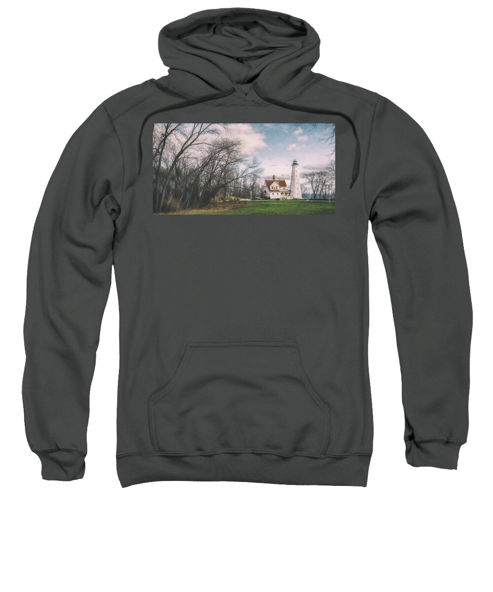 Scott Norris Photography Sweatshirt featuring the photograph Late Afternoon at the Lighthouse by Scott Norris