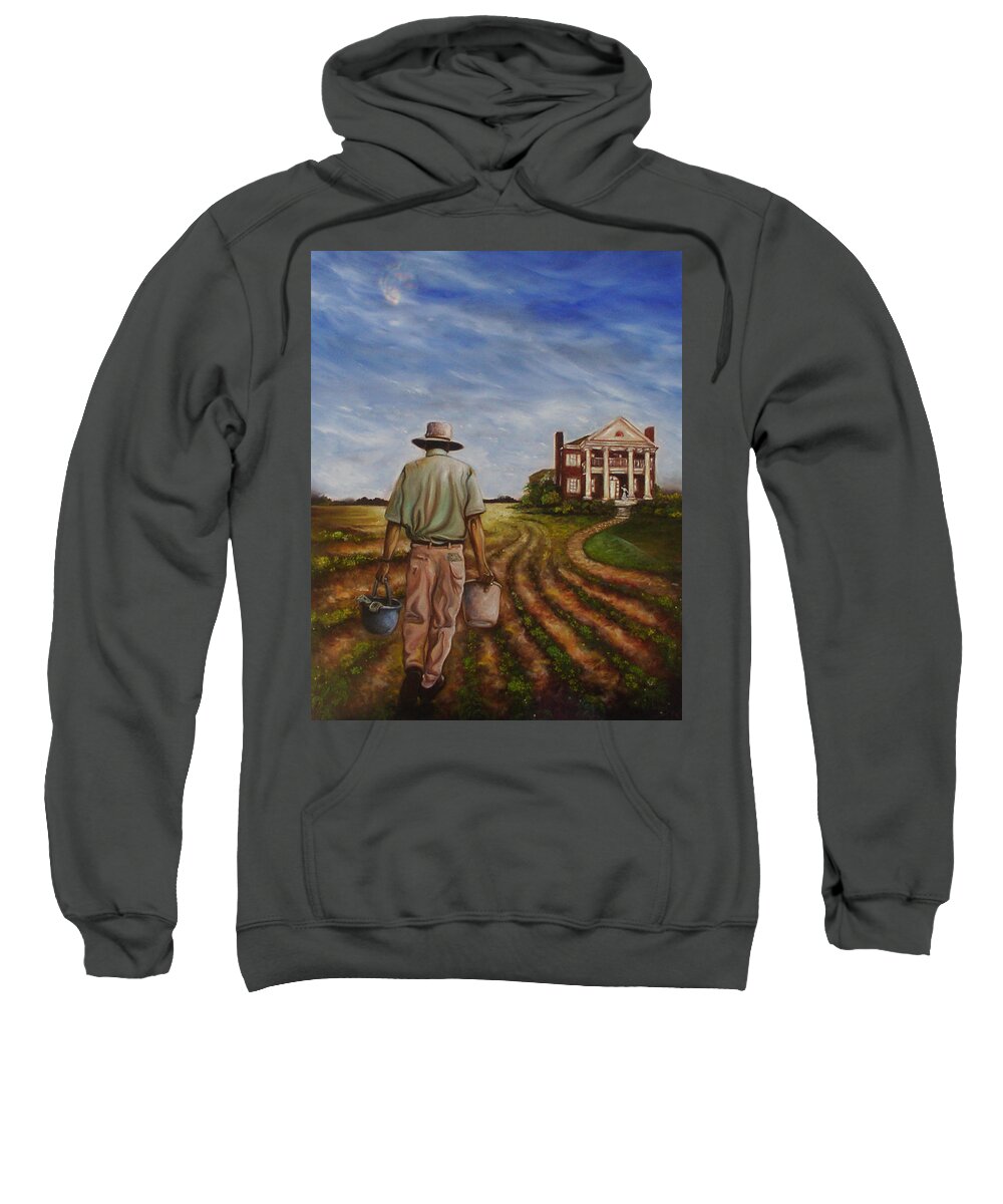 African American Art Sweatshirt featuring the painting Law of Attraction II by Emery Franklin