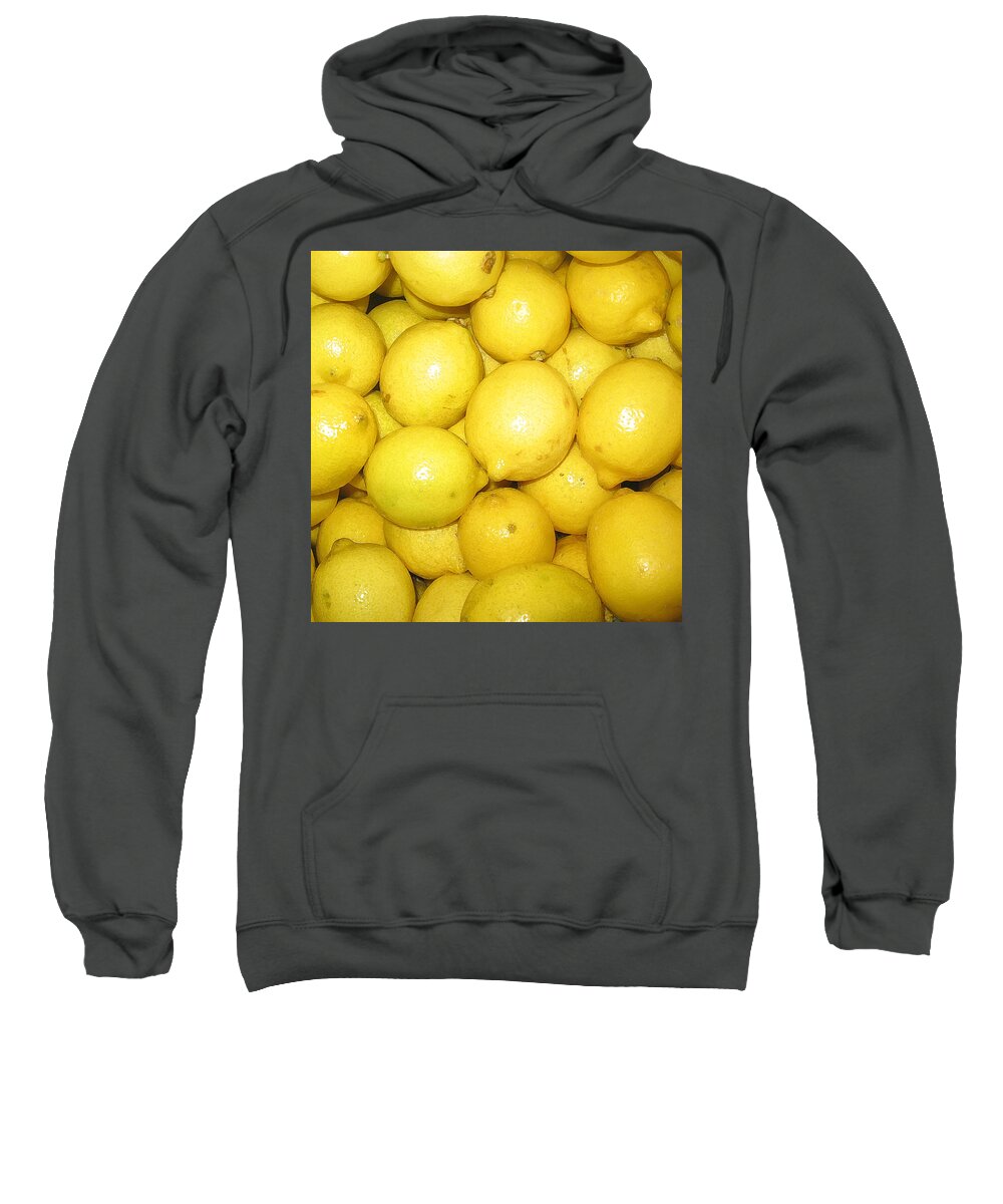 Fruit Sweatshirt featuring the photograph Lemon by John Vincent Palozzi