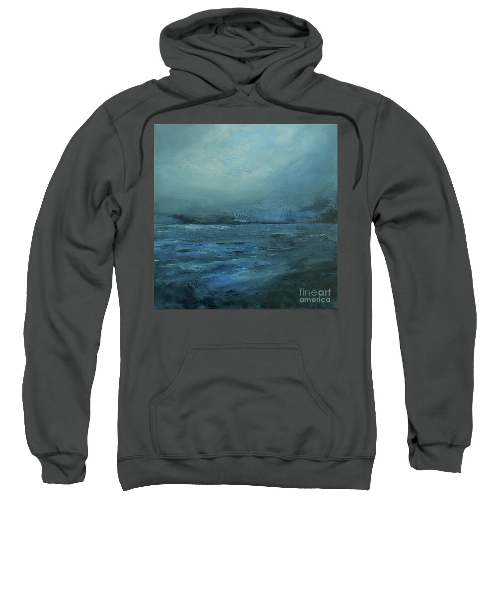 Abstract Sweatshirt featuring the painting Let Me Dream A While by Jane See