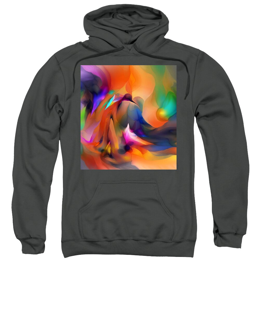 Fine Art Sweatshirt featuring the digital art Letting Go by David Lane