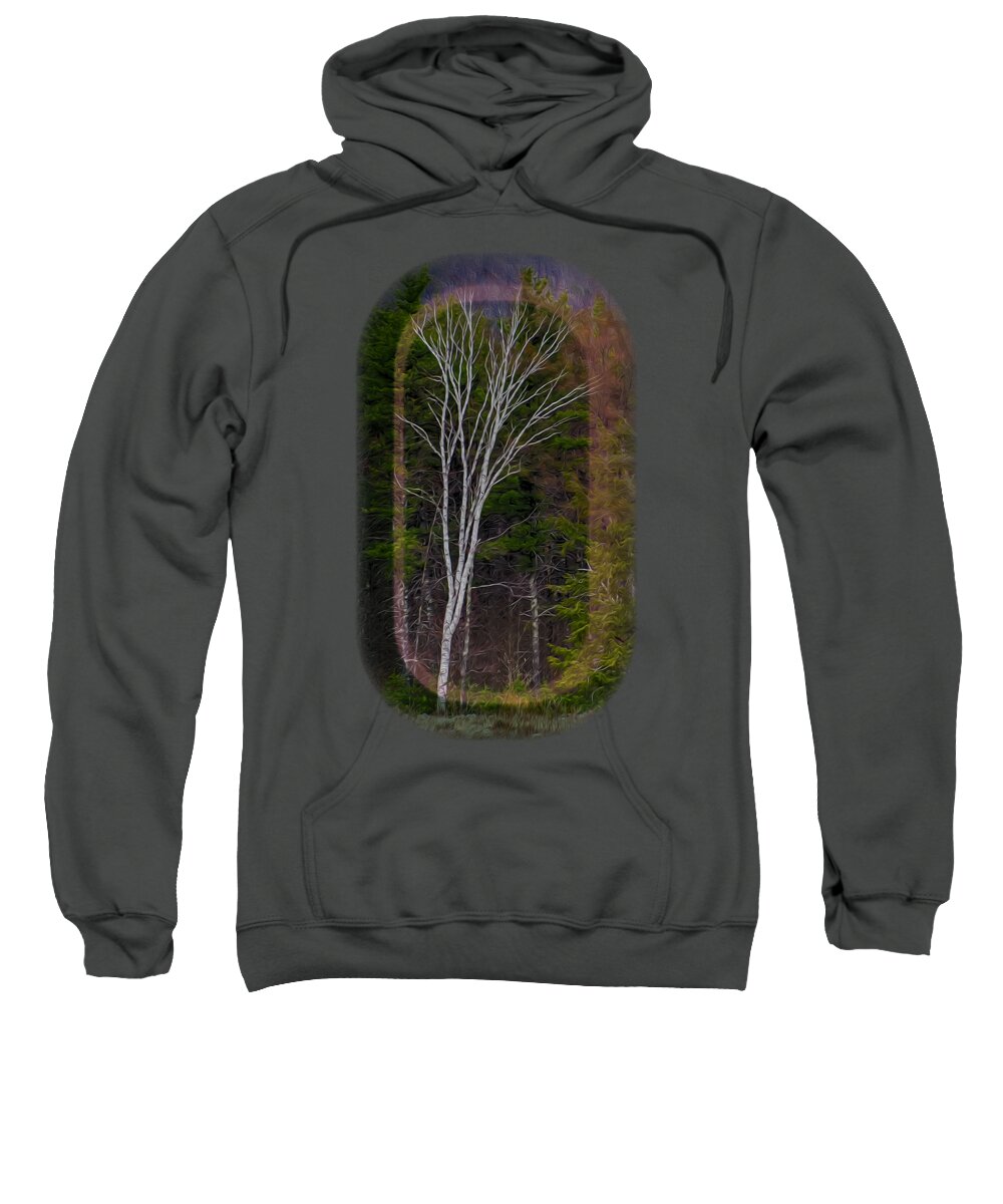 Contoocook Sweatshirt featuring the photograph Life's A Birch No.1 by Mark Myhaver