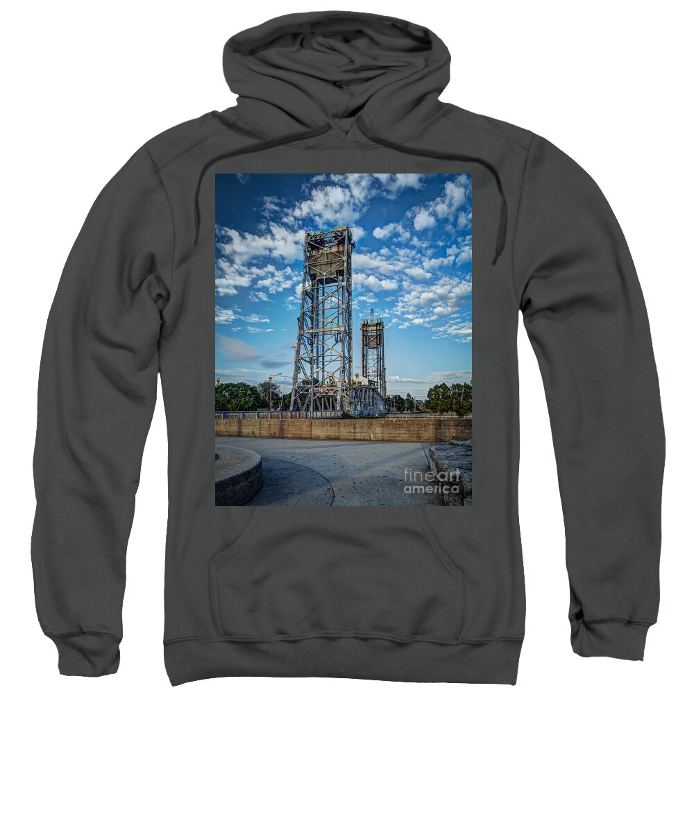 Bridge Sweatshirt featuring the photograph Lift Bridge by Roger Monahan