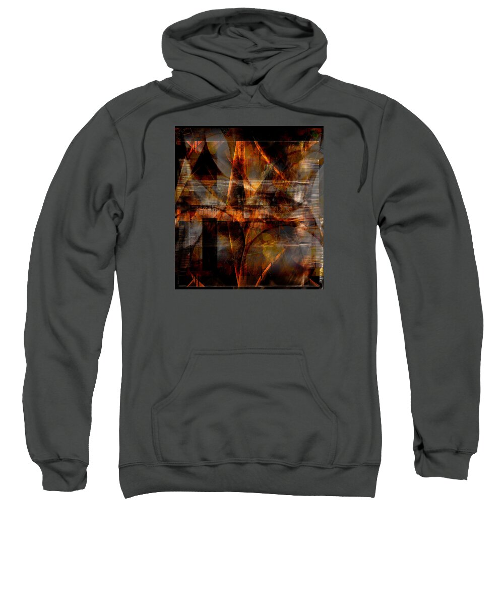 Abstract Sweatshirt featuring the digital art Lines Of Symmetry by Art Di