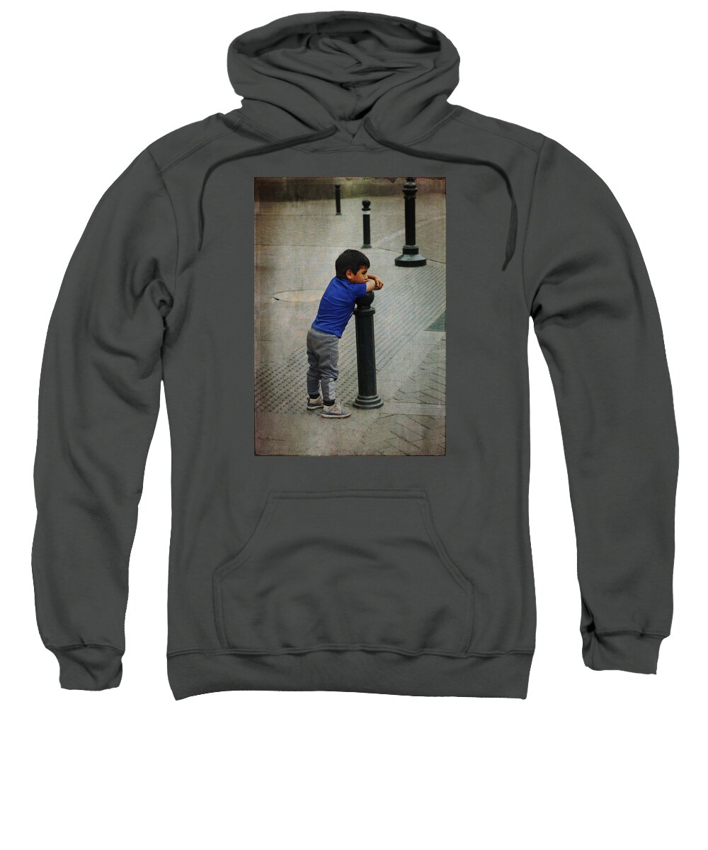 Lima Sweatshirt featuring the photograph Little Peruvian Boy by Kathryn McBride