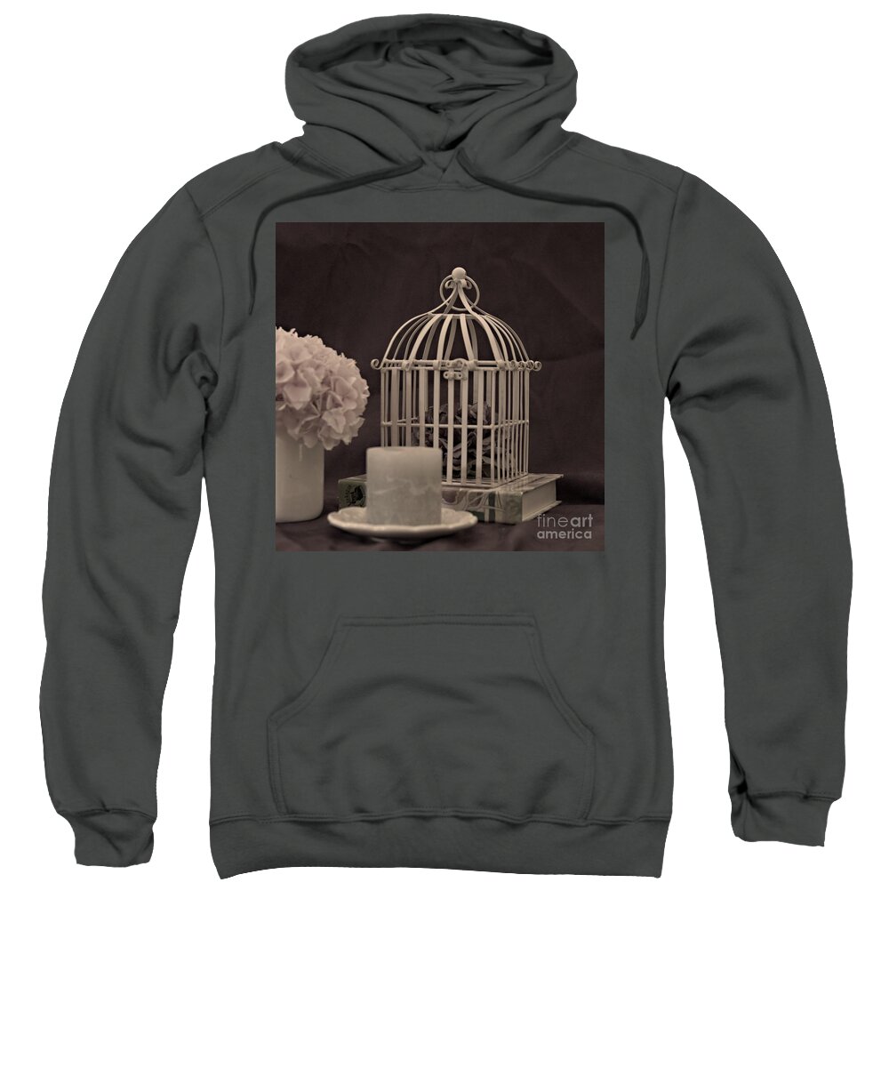 Cage Sweatshirt featuring the photograph Locked In by Sherry Hallemeier