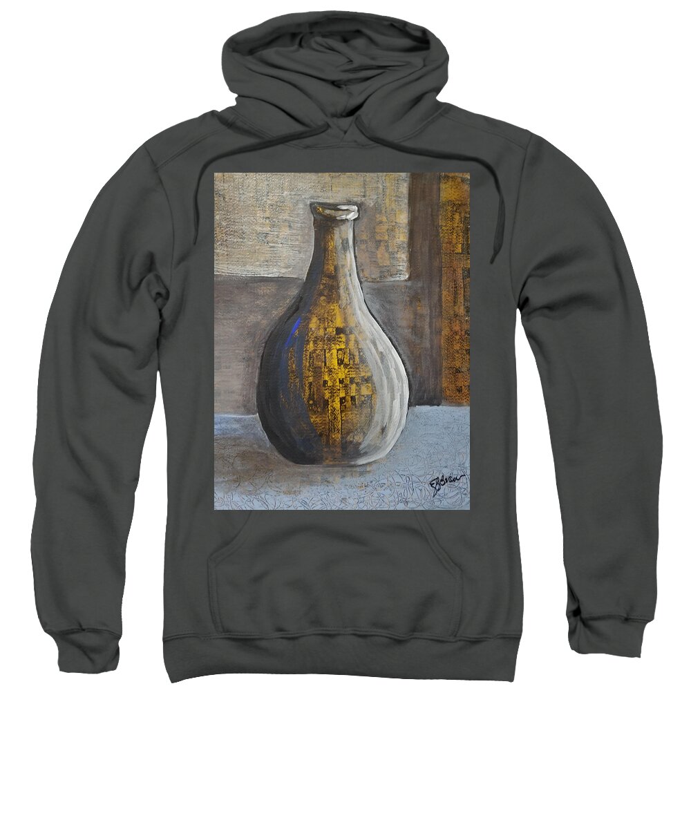 Vase Sweatshirt featuring the painting Lonely by Elise Boam