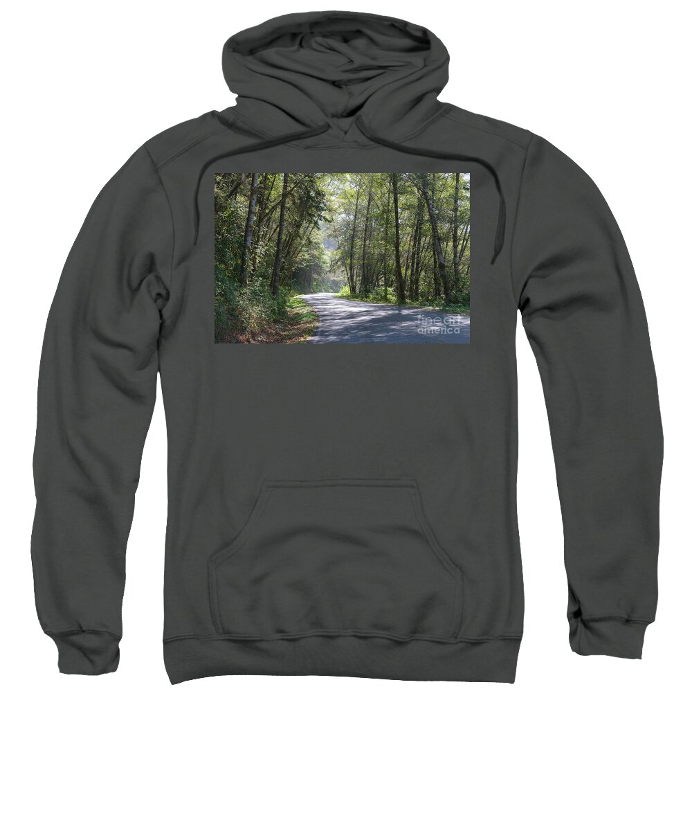 Road Sweatshirt featuring the photograph Lonely Road on the North Coast by Jeff Hubbard