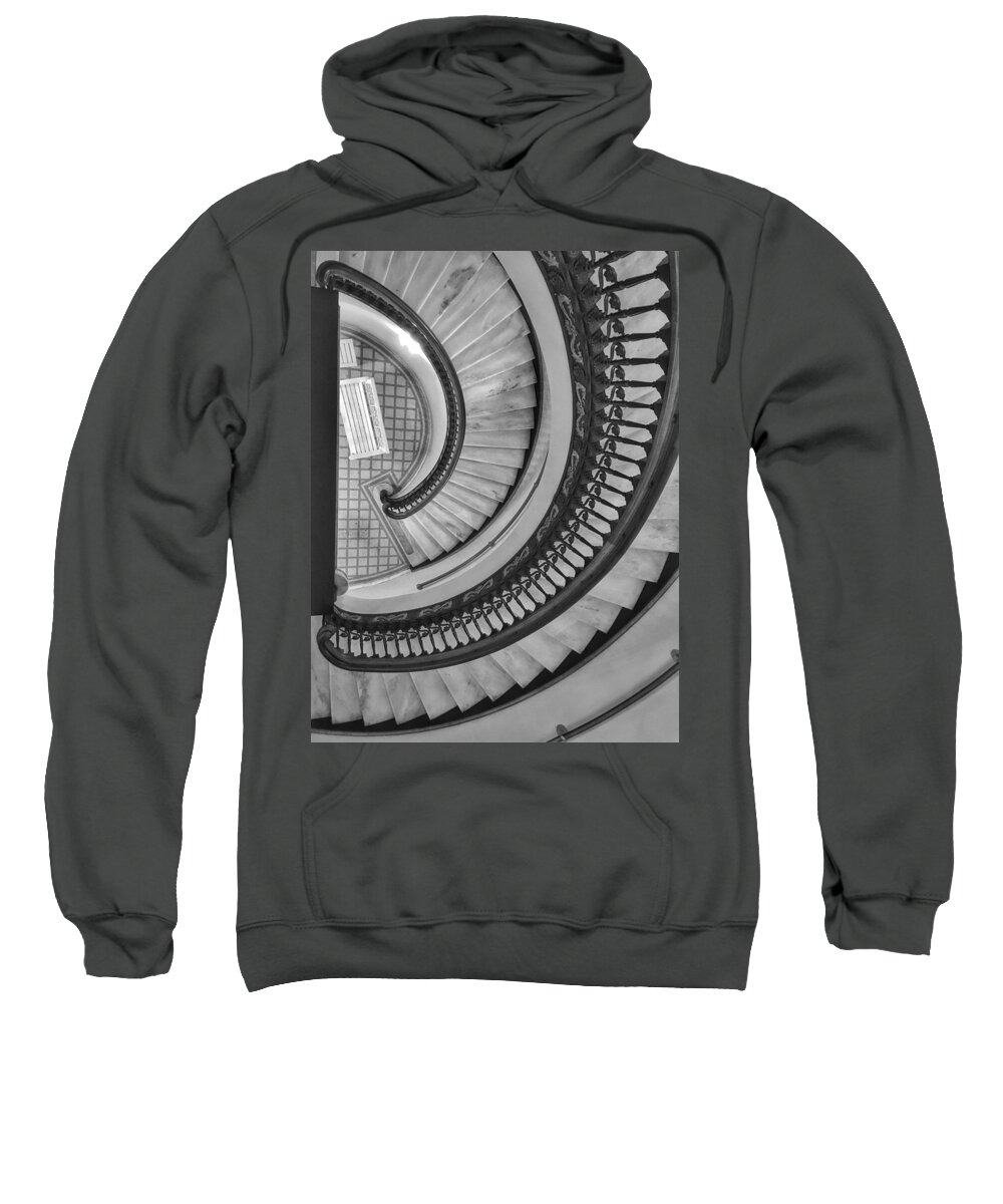 Staircase Sweatshirt featuring the photograph Looking Down by Doris Aguirre