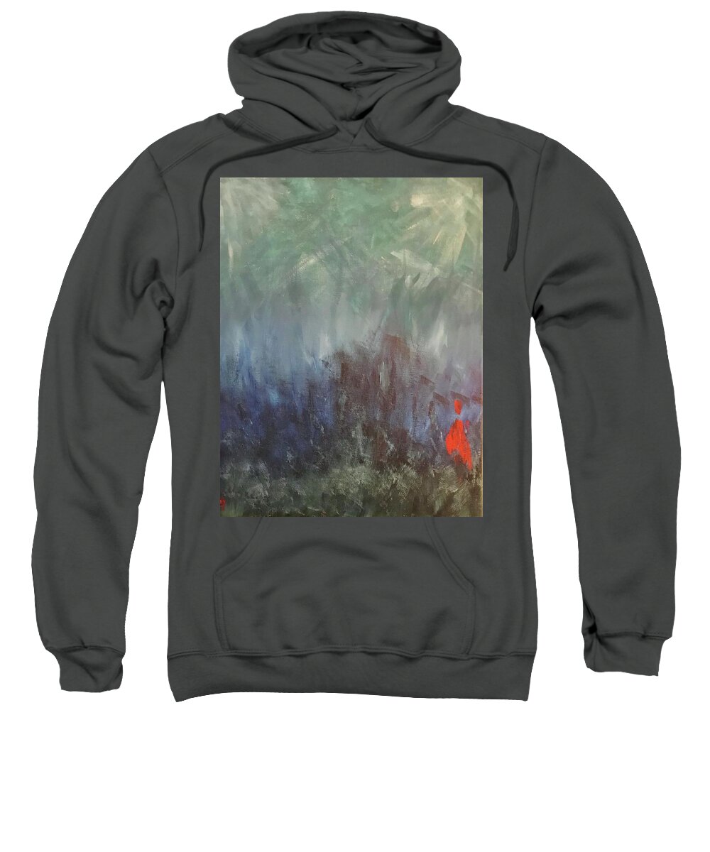 Acrylic Sweatshirt featuring the painting Lovesick by Laura Jaffe