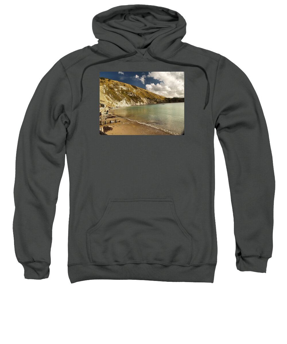 Places Sweatshirt featuring the photograph Lulworth Cove by Richard Denyer