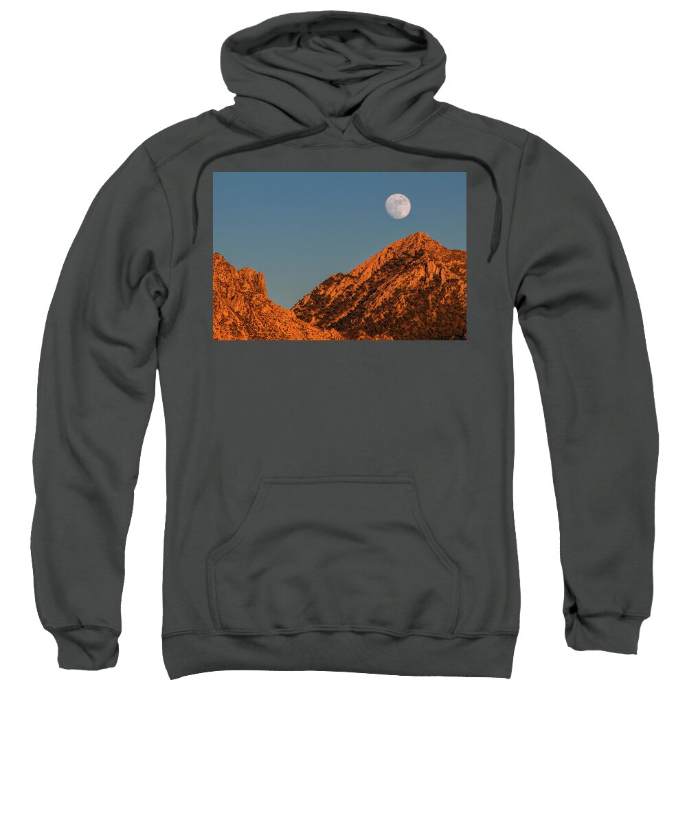 Andalucia Sweatshirt featuring the photograph Lunar Sunset by Geoff Smith